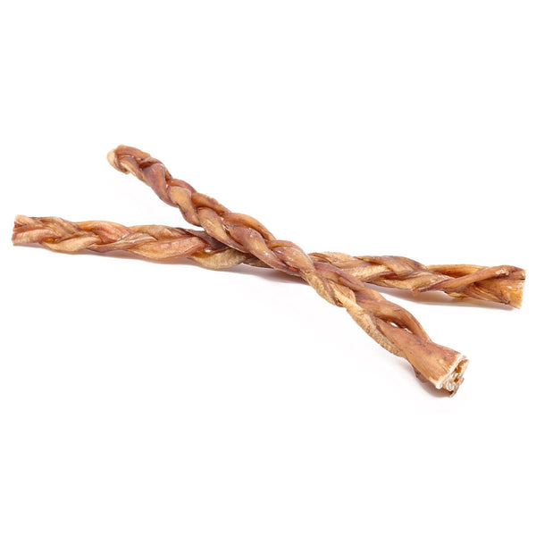 12 Inch bully Stick Braided Thin